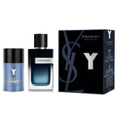 Yves Saint Laurent YSL Y 2PCS Gift Set - 100ML EDP Spray + 75G Deodorant Stick (Men)